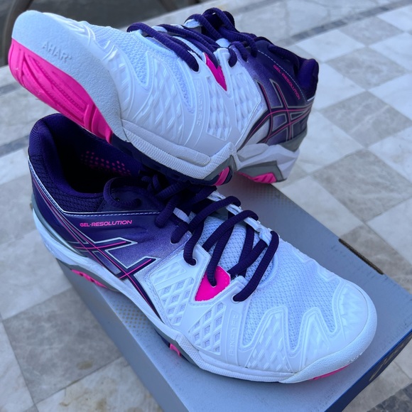 Asics Shoes - 🌟New Women’s ASICS Gel White/Purple/Hot Pink Shoes🌟